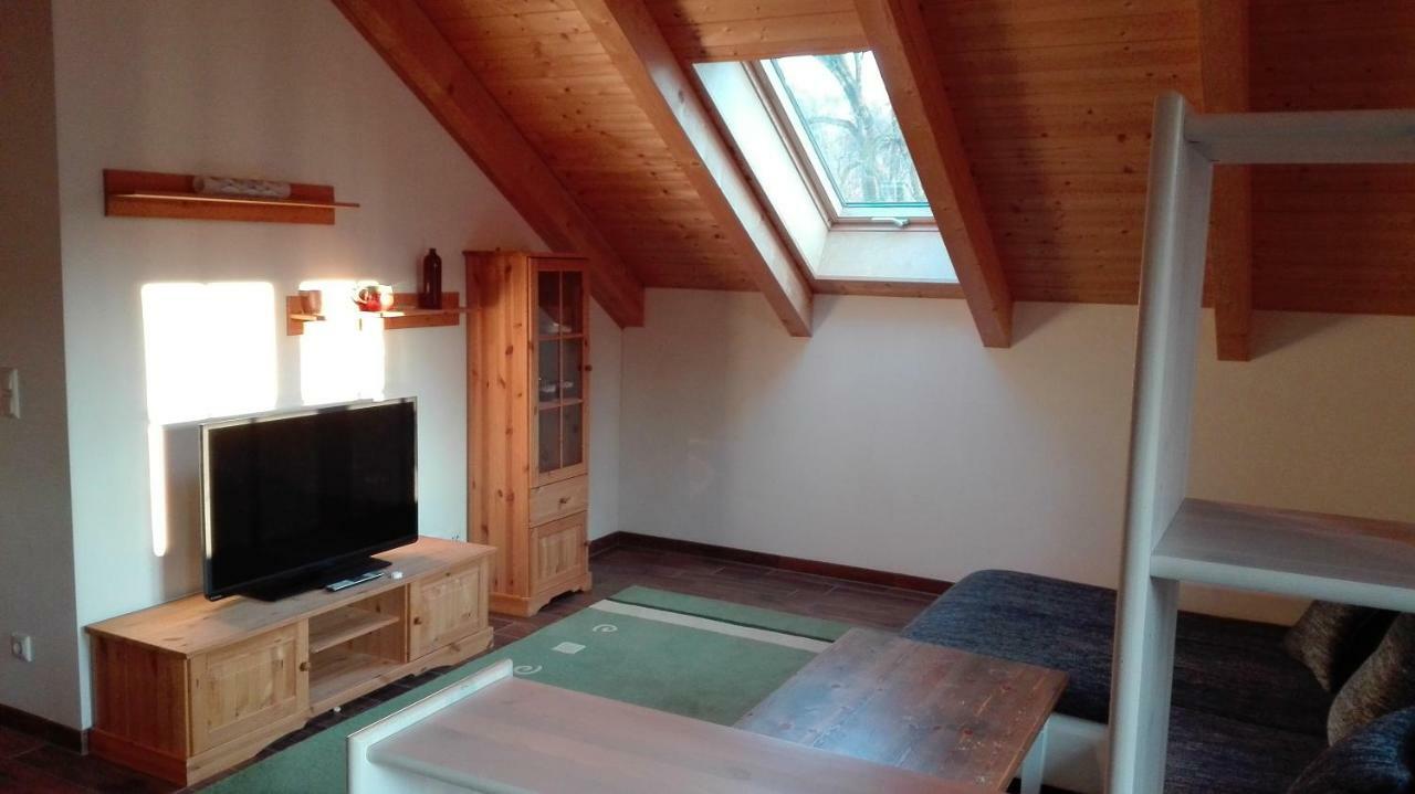 Blockhaus - Ferienwohnung Sunrise Augustusburg Eksteriør billede